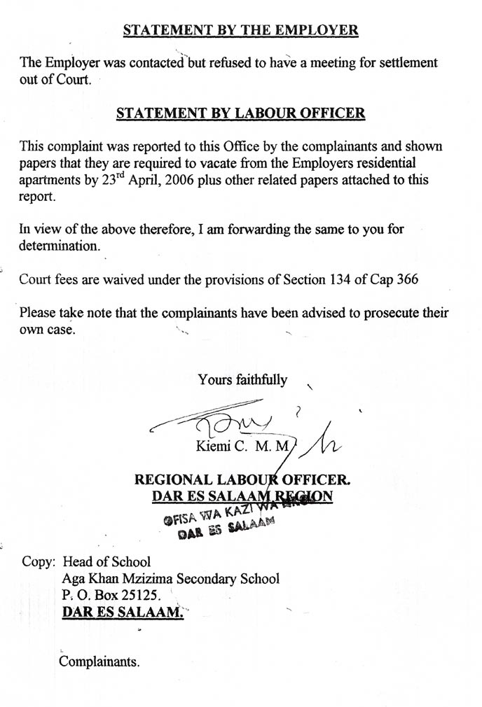 Employment Cause 206 of 2006 page 3 The third page of our lawsuit