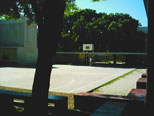 The basketball court at Mzizima